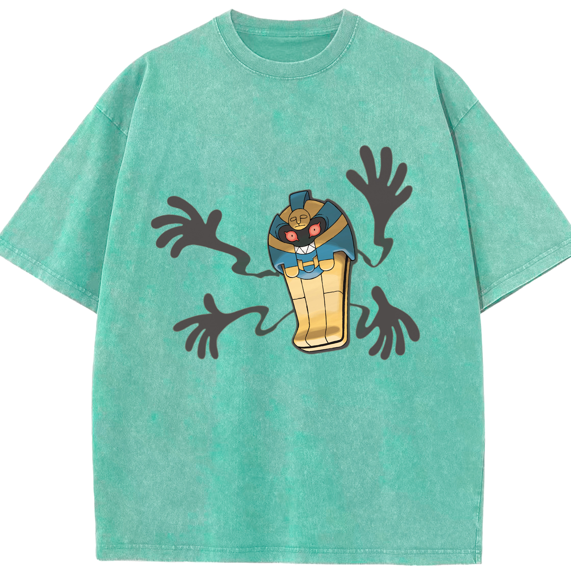 （画像用） ポケットモンスター Pokémon 綿100% ヴィンテージ風 半袖Tシャツ（フロントプリント）